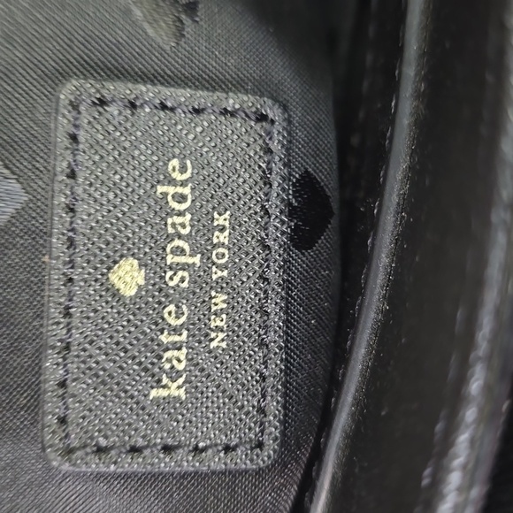 Kate Spade Black Leather Rae Medium Satchel With Crossbody Strap, NWOT - Picture 8 of 11